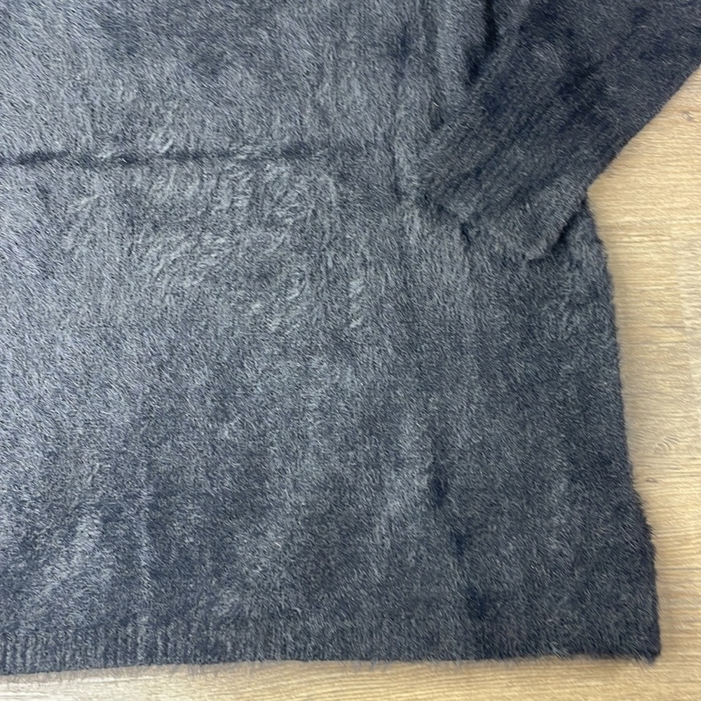 Loft Fuzzy Black Long Sleeve Sweater, size small - Picture 10 of 10